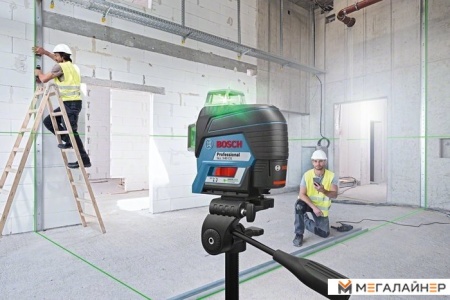 Купить Лазерный нивелир Bosch GLL 3-80 CG Professional (с держателем BM 1) в Минске с доставкой