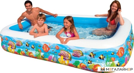 Надувной бассейн Intex Swim Center Tropical Reef 305x183x56 (58485)