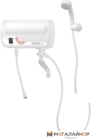 Проточный электрический водонагреватель кран+душ Atmor Basic 5 кВт совмещенный купить в Минске с доставкой