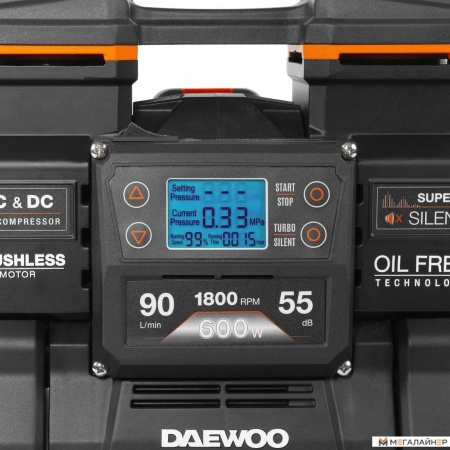 Компрессор аккумуляторный 21В / 220В DAEWOO DAC 90SLi SET