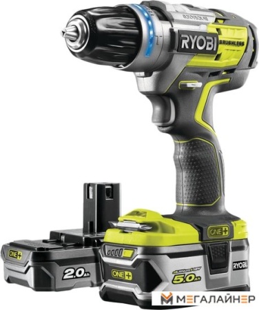 Дрель-шуруповерт Ryobi R18PDBL-252S 5133003614 (с 2-мя АКБ) купить в Минске с доставкой