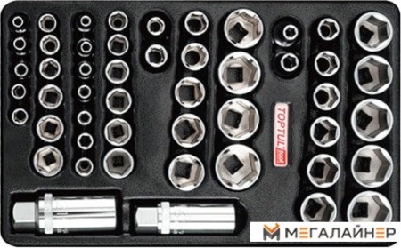 Набор торцевых головок Toptul GZA-5001 (50 предметов) купить в Минске с доставкой