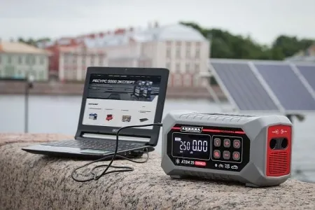Пусковое устройство с компрессором AURORA ATOM 25 ТУРИСТ 7в1