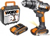 Дрель-шуруповерт Worx WX183.1 (с 2-мя АКБ, кейс) купить в Минске с доставкой