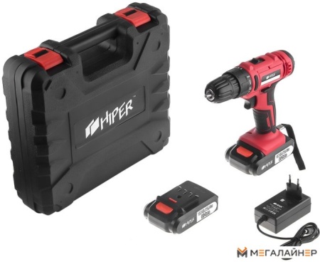 Дрель-шуруповерт Hiper HCD18B (с 2-мя АКБ, кейс) купить в Минске с доставкой