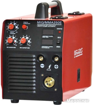 Сварочный инвертор Brado MIG/MMA 250E