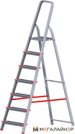Лестница-стремянка Новая высота NV 511 алюминиевая индустриальная 7 ступеней (5110107) купить в Минске с доставкой