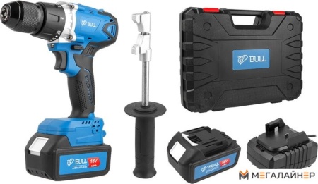 Дрель-шуруповерт Bull SR 1802 (с 2-мя АКБ, кейс) купить в Минске с доставкой