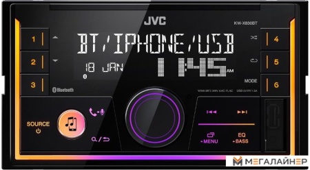 USB-магнитола JVC KW-X830BT