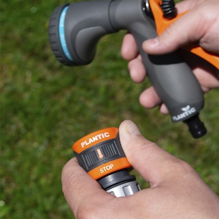 Коннектор c металлическим фиксатором аквастоп 1/2-5/8" Plantic light купить в Минске с доставкой