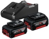 Аккумулятор с зарядным устройством Bosch 1600A019S1 (18В/2x4 Ah + 18-40В)