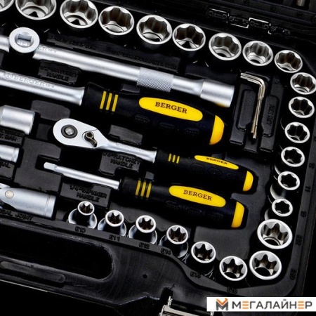 Универсальный набор инструментов Berger «ХОФ» BG108-1214 (108 предметов) купить в Минске с доставкой