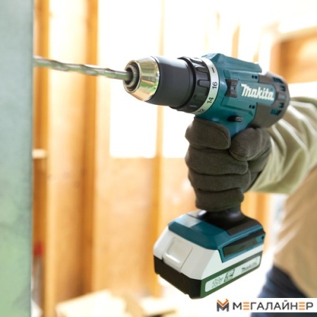 Дрель-шуруповерт Makita DF488DWE (с 2-мя АКБ, кейс) купить в Минске с доставкой