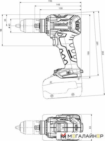 Дрель-шуруповерт Metabo BS 18 LTX BL Q I 602359850 (без АКБ) купить в Минске с доставкой