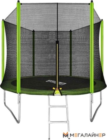 Батут Arland 10ft с внешней сеткой и лестницей (светло-зеленый)