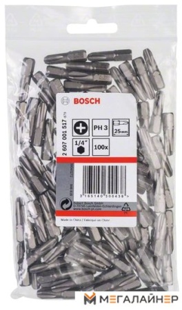 Набор бит Bosch 2607001517 (100 предметов) купить в Минске с доставкой