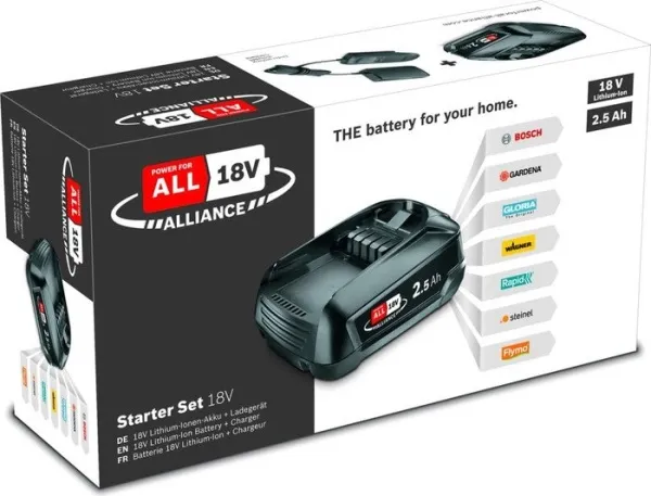 Аккумулятор с зарядным устройством Bosch Professional 1600A02625 (18В/2.5 Ач + 18В) купить в Минске с доставкой