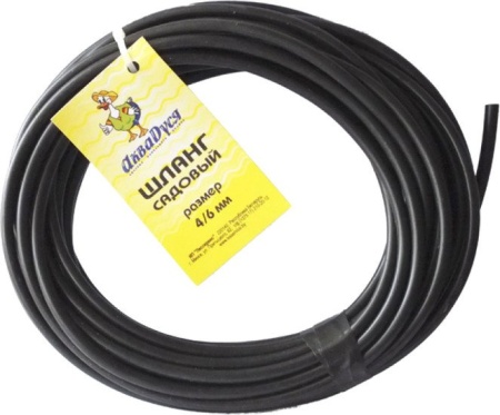 Шланг для капельного полива АкваДуся 4/6 мм, 10 м