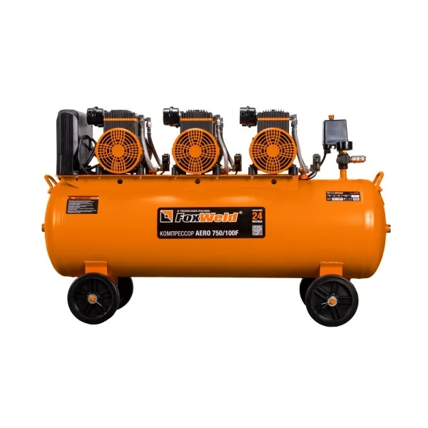 Компрессор безмасляный FoxWeld AERO 750/100F