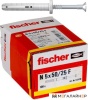 Дюбель-гвоздь Fischer N 5 x 50/25 F 513738 (100 шт) купить в Минске с доставкой