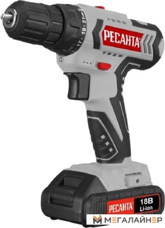 Дрель-шуруповерт Ресанта ДА-18-2ЛК (с 2-мя АКБ, кейс) купить в Минске с доставкой