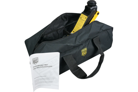 Домкрат подкатной гидравлический с низким подхватом и сумка для хранения  2,7 т.,  85-380 мм, BERGER BG1279