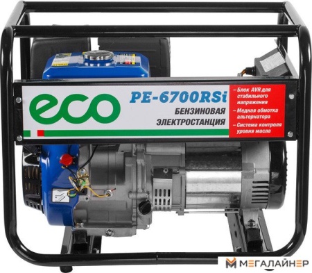 Купить Бензиновый генератор ECO PE-6700RSi в Минске с доставкой по РБ