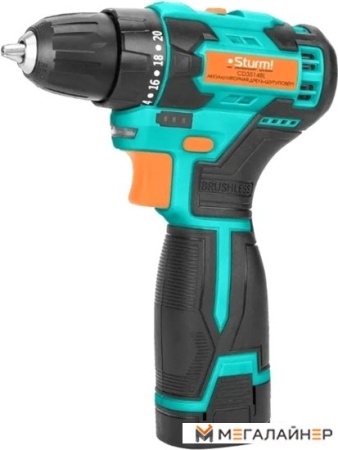 Дрель-шуруповерт Sturm CD3514BL (с 2-мя АКБ, кейс) купить в Минске с доставкой