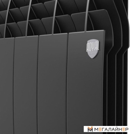 Алюминиевый радиатор Royal Thermo Biliner Alum 500 Noir Sable (12 секций)