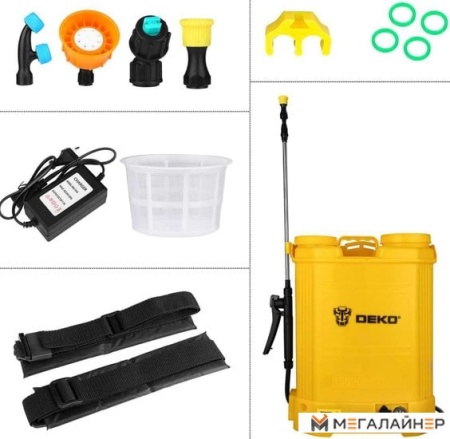 Аккумуляторный опрыскиватель Deko DKSP10 16 л купить в Минске с доставкой