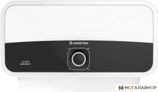 Проточный электрический водонагреватель кран+душ Ariston Aures SM 7.7 купить в Минске с доставкой