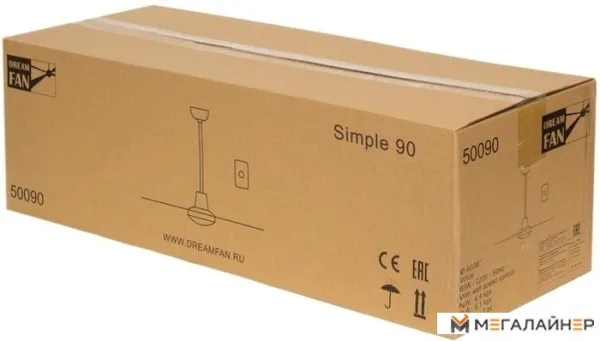 Вентилятор Dreamfan Simple 90 50090