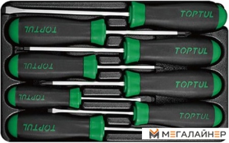 Набор отверток Toptul GZA-0803 (8 предметов) купить в Минске с доставкой