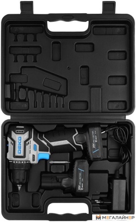 Дрель-шуруповерт Deko Sharker 20V PRO 084-1035 (с 2-мя АКБ, кейс) купить в Минске с доставкой