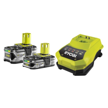 ONE + / Аккумуляторы (2 шт.) с ЗУ RYOBI RBC18LL415