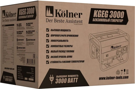 Купить Генератор  бензиновый Kolner KGEG 3000M в Минске с доставкой по РБ