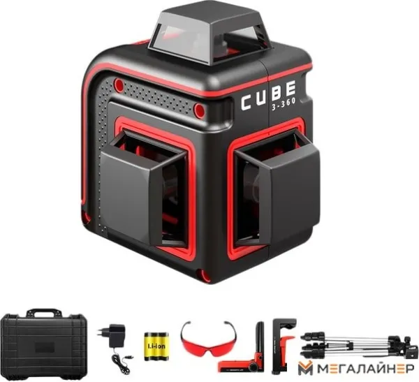 Купить Лазерный нивелир ADA Instruments Cube 3-360 Ultimate Edition А00568 (с АКБ) в Минске с доставкой