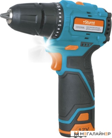 Дрель-шуруповерт Sturm CD1235BL (с 1-им АКБ) купить в Минске с доставкой