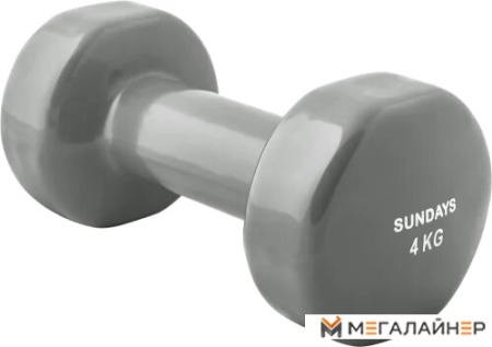 Гантели Sundays IR92005 4 кг (серый)