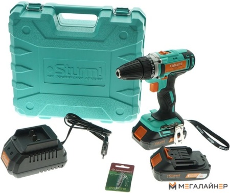 Дрель-шуруповерт Sturm CD3618T (с 2-мя АКБ, кейс) купить в Минске с доставкой