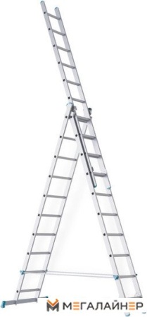 Лестница-стремянка Sarayli трехсекционная промышленная 3x8 (1308) купить в Минске с доставкой