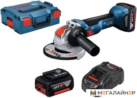 Угловая шлифмашина Bosch GWX 18V-10 Professional 06017B0102 (с 2-мя АКБ, кейс) купить в Минске с доставкой