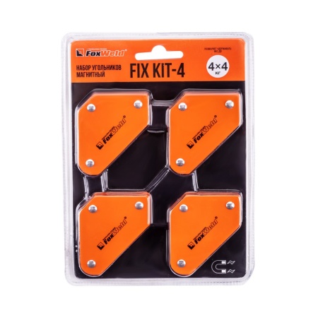 Набор угольников магнитных FoxWeld FIX KIT-4