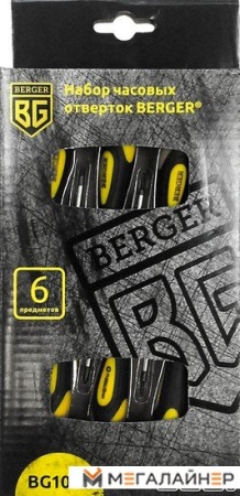 Набор отверток прецизионных Berger BG1068 (6 предметов) купить в Минске с доставкой