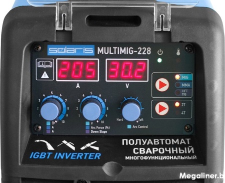 Сварочный инвертор Solaris MULTIMIG-228
