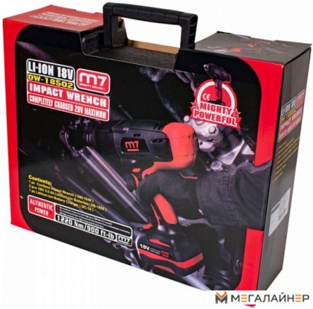 Гайковерт M7 DW-18502 (с 2-мя АКБ, кейс) купить в Минске с доставкой