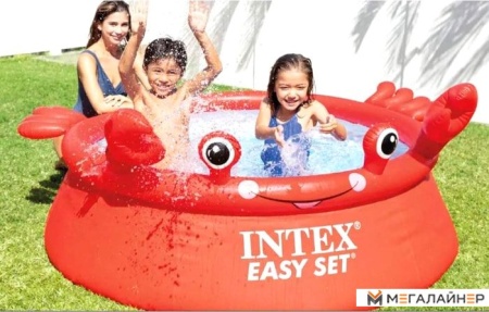Надувной бассейн Intex Easy Set Веселый Краб 26100 (183х51)