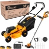 Deko DKLM40V и DKTR21 081-2035 (газонокосилка, триммер, 2 АКБ)