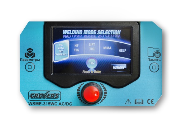 Сварочный инвертор GROVERS WSME-315 WC AC/DC Pulse (LCD)