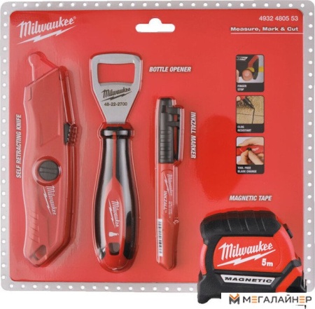 Набор домашнего мастера Milwaukee 4932480553 (4 предмета) купить в Минске с доставкой